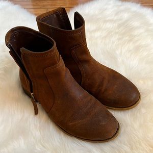 Franco Sarto Leather Booties
